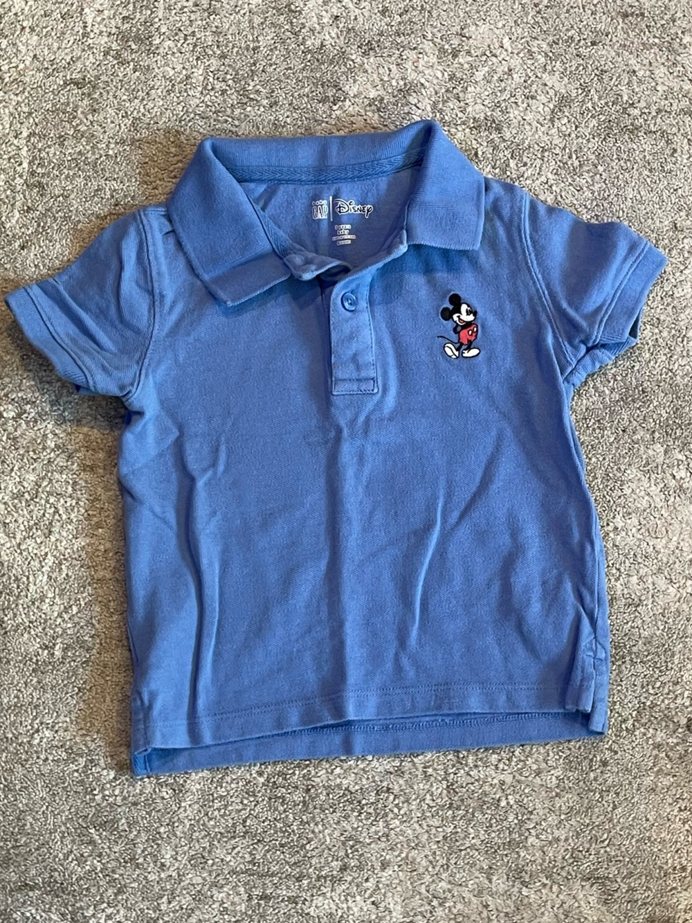 GAP Light Blue Polo with Mickey Embroidery